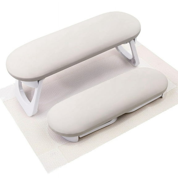 Nail Arm Rest, Foldable PU Leather Nail Hand Rest for Acrylic Nails