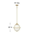 thumbnail image 4 of 3 Light Medium Orb Pendant In Traditional-Industrial Style 15 Inches Wide By 18 Inches High-Brushed Nickel Finish Hinkley Lighting 4744Bn, 4 of 7