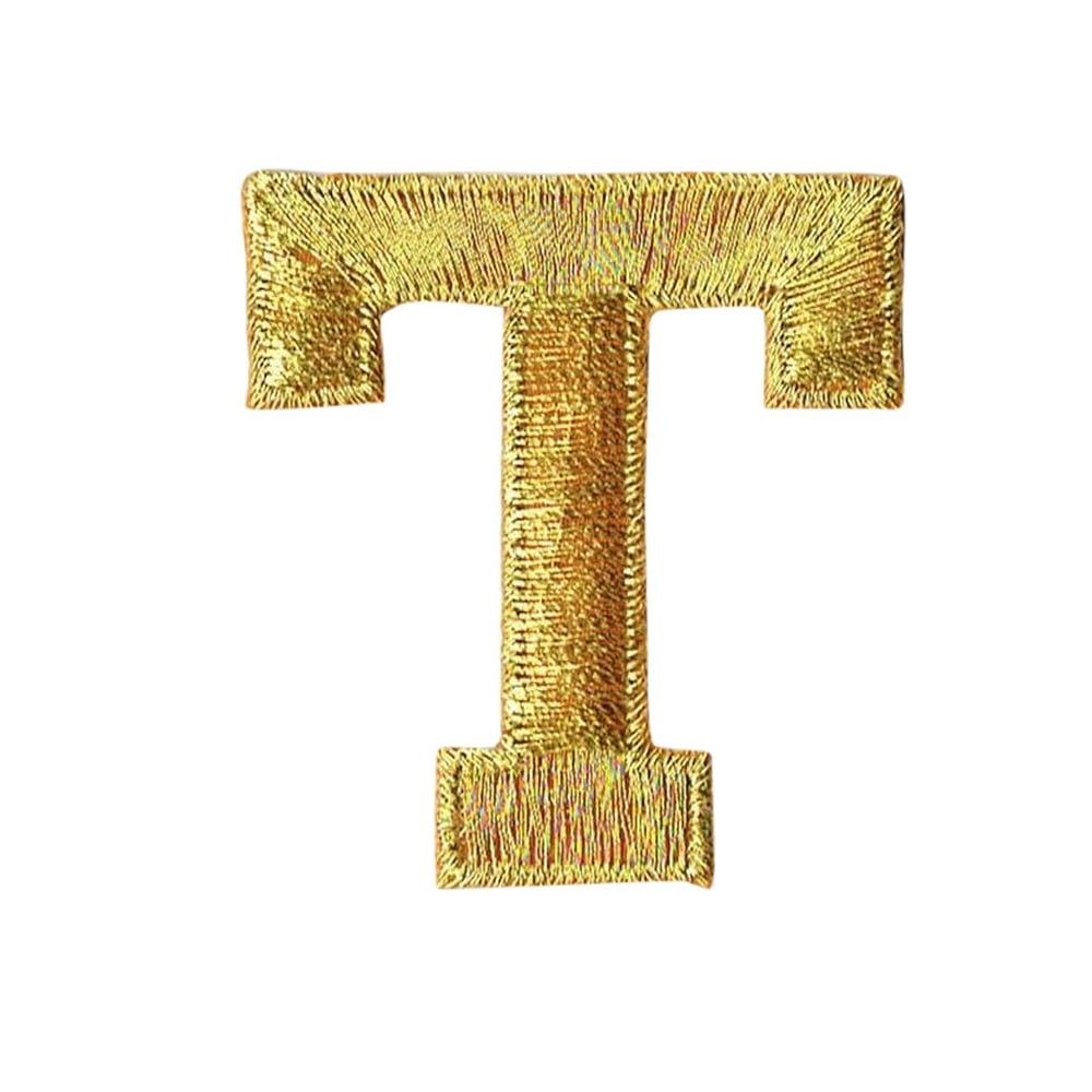 Alphabet Letter - T - Color Gold - 2