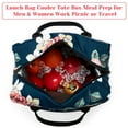 thumbnail image 3 of DSstyles Reusable Insulated Lunch Bag Cooler Tote Box with Pockets and Detachable Shoulder Strap Lunch Container for Work Picnic Travel, 3 of 7
