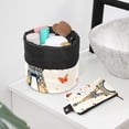 thumbnail image 6 of PhooArto Drawstring Cosmetic Bag, Barrel Shaped Portable Travel Makeup Bags, Eiffel Towers Butterfly Large Capacity Waterproof Multifunctional Bucket Toiletry Bag, 6 of 6