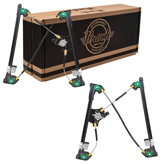 Brock Window Regulator w/o Motor for 2004-2008 F-150 Regular / Crew Cab Front Set 2006-2008 Mark LT