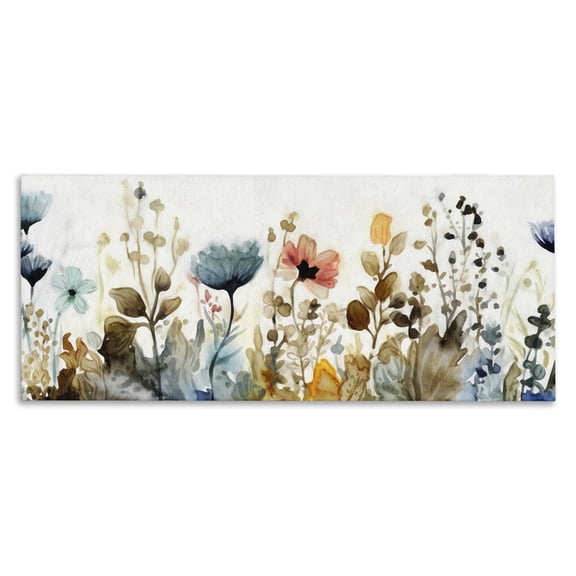 Stupell Industries Contemporary Earth Tones Garden Blooms Canvas Art, 30 x 13, by Ziwei Li