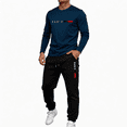 thumbnail image 2 of Dresfit Track Suits Men Long Sleeve Crewneck Shirts & Pants Summer 2026 Big and Tall Athletic 2 Piece Sets Slim Fit Loose Lightweight Tracksuit M, 2 of 4