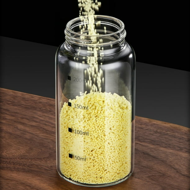 150Ml Glass Seasoning Jar With Scale 4 Outlets Spice Jars Kitchen Chili Pepper Powder Sprinkling Jar Barbecue Salt Shaker Container Walmart