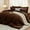 Brown, variant on 7 Pieces Queen Comforter Set, Soft Bed in a Bag Queen Size, All Season Bedding Set with Comforter, Flat Sheet, Fitted Sheet, Pillowcases & Shams, Brown