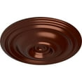 thumbnail image 3 of Ekena Millwork 14 3/4"OD x 1 3/4"P Traditional Ceiling Medallion (Fits Canopies up to 4"), Hand-Painted Antique Copper, 3 of 6