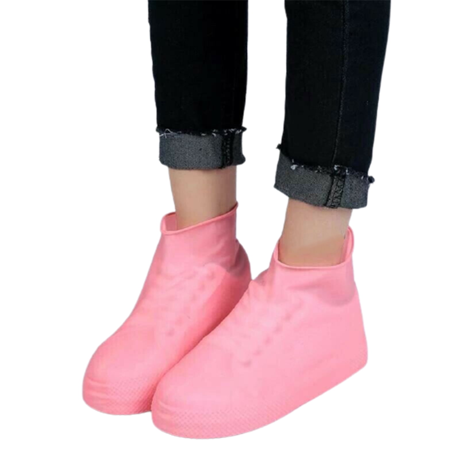 CAROOTU Reusable Waterproof Shoe Cover Non-Slip Elastic Silicone Overshoe