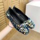 thumbnail image 5 of Amzcrzy Zapatos de mujer,Zapatos de mujer,Zapatillas de mujer, Zapatos de punta puntiaguda para mujer, con decoración de lentejuelas, informales, cómodos y planos. Sandalias Mujer Zapatillas De Casa, 5 of 5