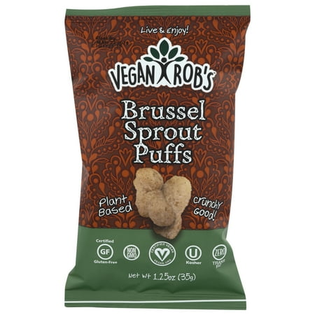 (24 pack) (24 Pack) Rob’S Brands Vegan Rob’S Brussel Sprout Puffs, 1.25 Oz