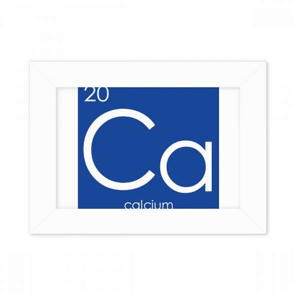 Chestry Elements Period Table Alkaline Earth Metal Calcium Ca Photo Mount Frame Picture Art Painting Desktop 5x7 inch