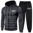 thumbnail image 4 of Conjunto de chándal de moda para hombre, sudadera con capucha y cremallera con estampado de lunares redondos, pantalones deportivos para correr, ropa de tendencia para otoño e invierno, 4 of 4