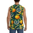 thumbnail image 4 of Daiia Fresh Orange Printed Men's Tank Tops,Casual Soft Sleeveless Gym Muscle Shirts Bodybuilding Tee-XX-Large, 4 of 8
