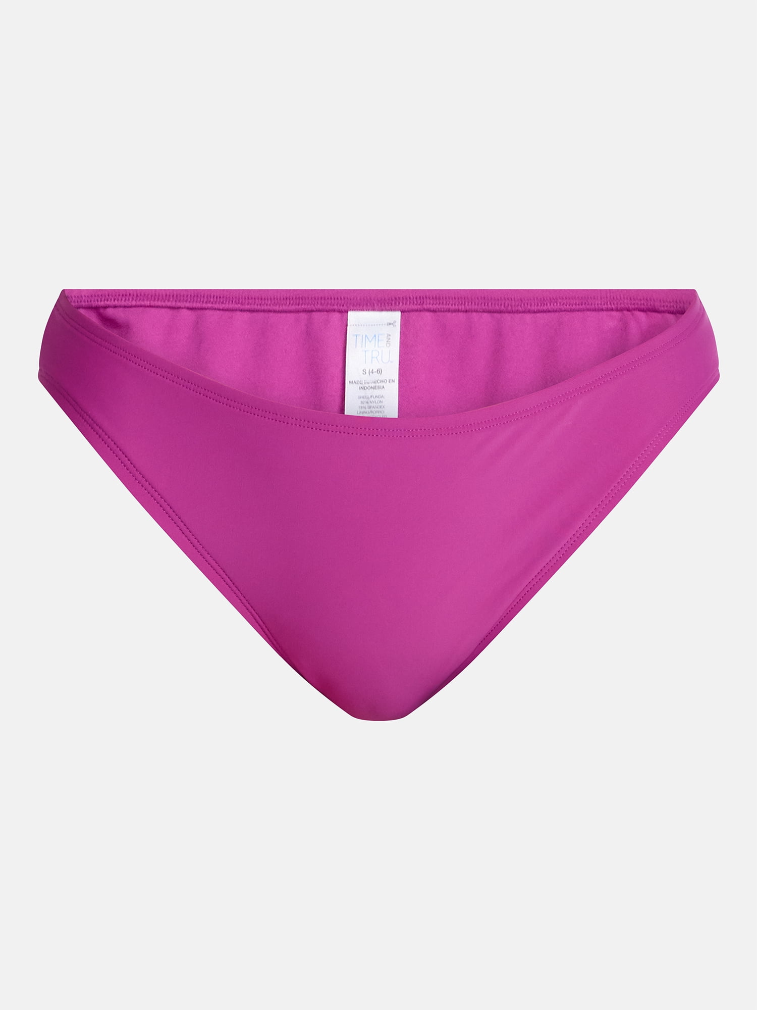 Time and Tru Women's Low Rise Bikini Bottoms, Sizes XS-XL
