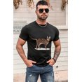 thumbnail image 4 of ABPHQTO Camiseta de manga corta con estampado de gato negro para hombre, 4 of 5