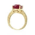 thumbnail image 3 of Galaxy Gold 14k Solid Gold Filigree Ring Oval Shape Ruby 5277 (Yellow-Gold, 10.5), 3 of 3