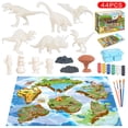 thumbnail image 4 of DPTALR DIY Painted Dinosaur Graffiti Painting Game 44 PCS Set Of Children's Toys, 4 of 9