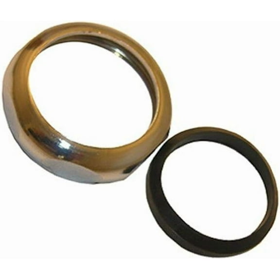 LASCO 03-1873 1-1/2-Inch Chrome Plated Brass Slip Joint Nut with Washer