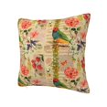 thumbnail image 2 of Wukai Vintage Bird Premium Polyester Fleece Pillow Covers with Hidden Zipper Closure,Luxuriously Soft and Durable-22"x22", 2 of 7