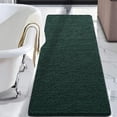 thumbnail image 1 of Alfombra de baño LOCHAS Luxury Shaggy, 60 x 150 cm, color verde cazador, 1 of 7