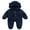 Navy, variant on Bagilaanoe Baby Girl Boys Hooded Jumpsuit Newborn Winter Fleece Long Sleeve Bodysuit 3M 6M 9M 12M Infant Zipper Footed One Piece Romper