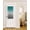 Green, variant on Navy Blue Ombre Blackout Door Curtains for French, Glass,Front, Back, Patio Door, Teal White Gradient Modern Abstract Art Thermal Insulated Rod Pocket Window Curtain Drapes With Tiebacks 25"x40"