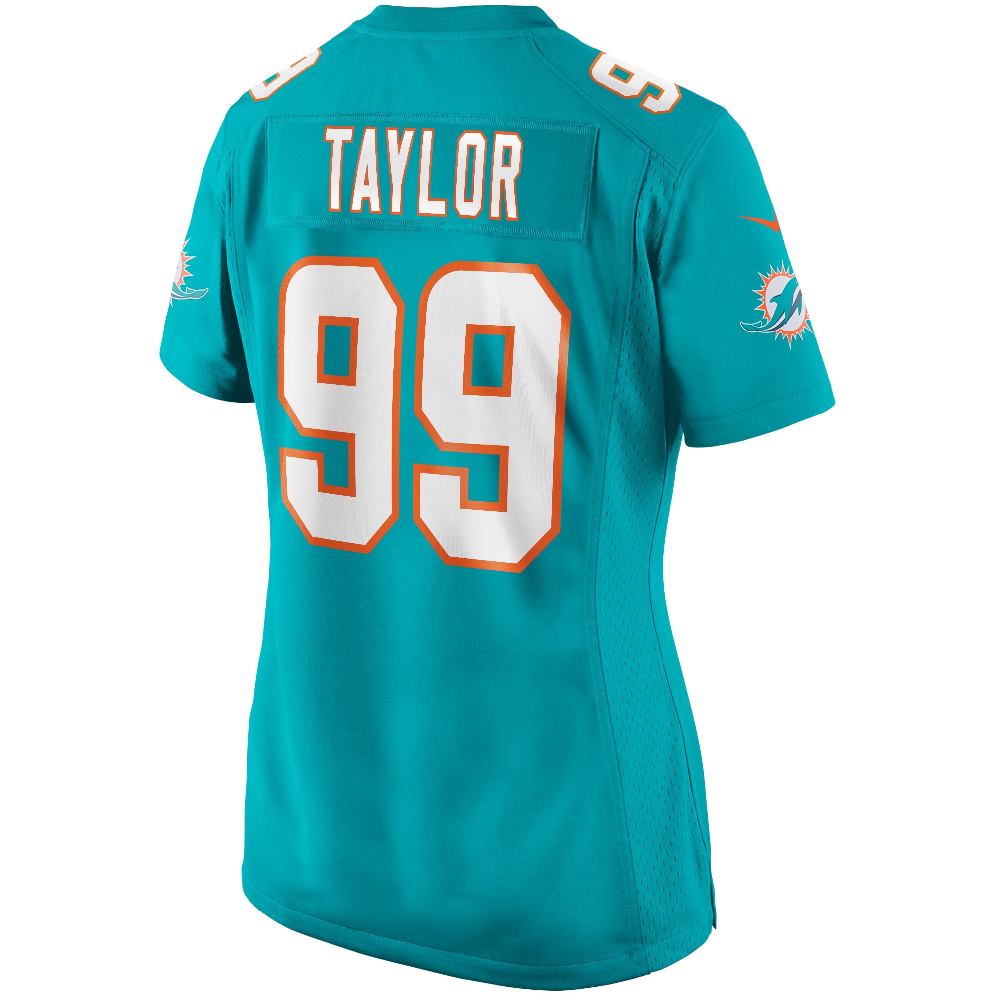 Jason Taylor Miami Dolphins Autographed Mitchell & Ness Teal