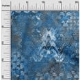 thumbnail image 2 of oneOone Rayon Medium Blue Fabric Abstracts Craft Projects Decor Fabric Printed By The Yard 56 Inch Wide, 2 of 4