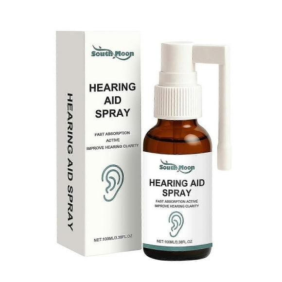 Hearing Aid Spray Ear Care Spray - Improves Hearing Clarity, Relieves Itching & Moisturizes Canal, 100ml