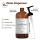 thumbnail image 4 of Dispensador de jabón Sunrise Premium, vidrio ámbar grueso, 480 ml, paquete de 2, 4 of 8