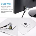 thumbnail image 3 of Loradar Keyed Alike 5Pack Laptop Cable Lock Hardware Security Cable Lock Anti Theft 5 Keys 6.7Foot Compatible for Laptops, iMac,Mac Mini & Other Devic, 3 of 8