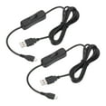 thumbnail image 1 of Uxcell 3.28ft USB Extension Cable with On Off Switch, Micro USB to USB Male Data Power Cord, 1 of 6