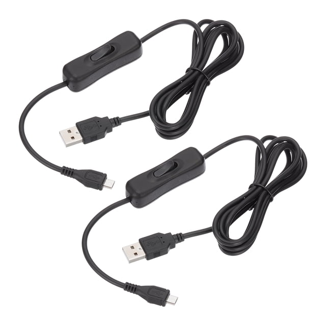 Uxcell 3.28ft USB Extension Cable with On Off Switch, Micro USB to USB Male Data Power Cord