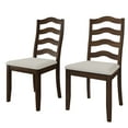 thumbnail image 3 of Castle Place Simple Timeless Wooden Dining Chair, Set of 2, Brown, 3 of 8