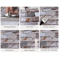 thumbnail image 6 of DEWOO 10 Sheets Peel and Stick Tile Backsplash for Kitchen Wall Tile, Self Adhesive Brick Backsplash Subway Tiles Backsplash, Stick on Tiles Kitchen Backsplash(Brown,10.6"x10"), 6 of 10