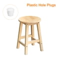 thumbnail image 5 of 36Pack 6mm(15/64") Plastic Hole Plugs Panel Flush Type Knockout Locking Plugs, White, 5 of 6