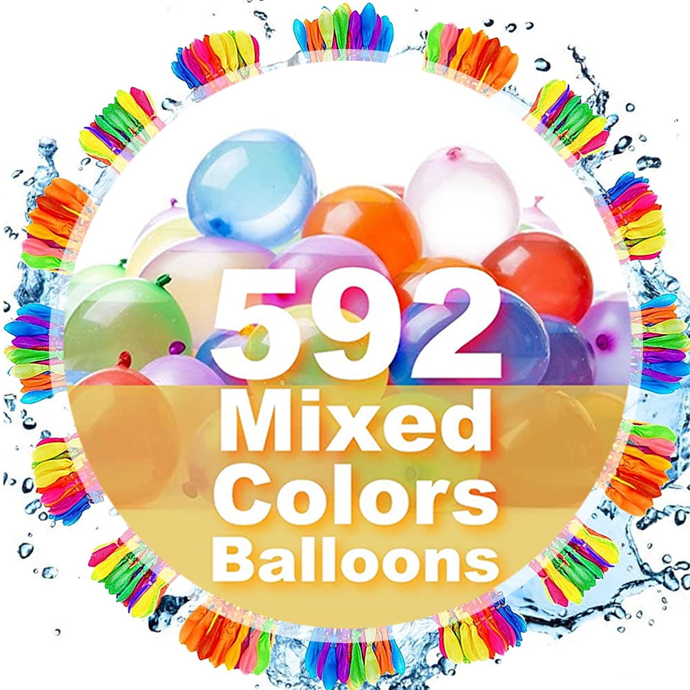 FEECHAGIER FG Water Balloons for Kids Girls Boys Balloons Set Party Games Quick Fill 592 Balloons for Swimming Pool Outdoor Summer Funs PO724 