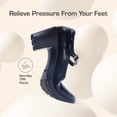thumbnail image 4 of BURUDANI Women's Chunky Low Block Heels Mary Jane Closed Toe Work Pumps Comfortable Round Toe Dress Wedding Shoes Wide Shoes, 4 of 8