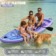 thumbnail image 3 of AISUNSS 11FT Inflatable Fishing Stand Up Paddle Board, 6'' Thick Deck, Complete Premium Full SUP Accessories Included, 3 of 6