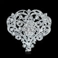 thumbnail image 6 of Eosunjian Elegant Heart Shape Brooch Shining Rhinestones Inlaid Pin Suit Lapel Dress Women Badge Jewelry Gift Coat Accessories Silver, 6 of 11