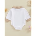 thumbnail image 3 of aturustex Infant Baby Boy Shirt Romper 0 3M 6M 9M 12M 18M Toddler Long Sleeve Sweatshirt Bodysuit Lapel Collar Cartoon Print Playsuit Newborn Little Boys Loose Casual Spring Fall Clothes, 3 of 7