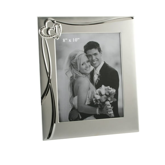 Oaktree Gifts 3D Waves & 2 Hearts Photo Frame 8 x 10