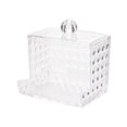 thumbnail image 1 of Hyasfey Cotton Swab Storage Box Cotton Ball Holder Transparent Dustproof Large Capacity Toothpicks Dental Floss Dispenser Storage Case, 1 of 8
