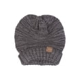 thumbnail image 2 of Gravity Threads Trendy Oversized Chunky Soft Beanie, Grey, 2 of 2