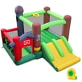 thumbnail image 1 of Costway Farm Themed Inflatable Castle Kids Bounce House w/ Double Slides & 735W Blower, 1 of 10
