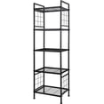 thumbnail image 1 of 5-Wire Standing Storage Shelves, Metal Shelving Unit Pantry Rack for Laundry Kitchen Bathroom Organizer(Black), 1 of 5