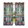 thumbnail image 6 of Yayeee Window Curtains Set of 2 for Living Room Light Filtering 63"x42", Coconut Tree, 6 of 7