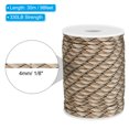 thumbnail image 2 of Uxcell Paracord Rope 330lb, 4mm 7 Strands Lanyard Spool Cord for Tent Camping, Hammock, Hiking, Desert Camouflage,98ft, 2 of 6