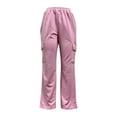 thumbnail image 4 of RQYYD Womens Cargo Sweatpants Baggy Fleece High Waisted Joggers Sweat Pants Athletic Pants, 4 of 4
