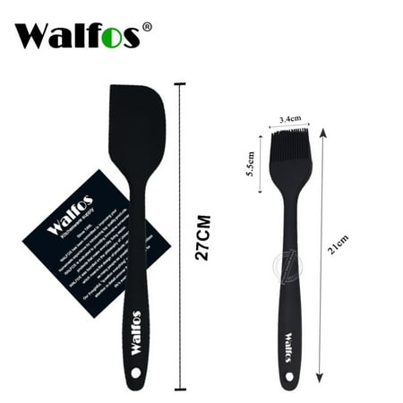 

WALFOS 2 Pieces Food Grade Silicone Oil Brush Grill BBQ Barbecue Cooking Pastry Heat Resistant Brush Baking Kitchen Tools